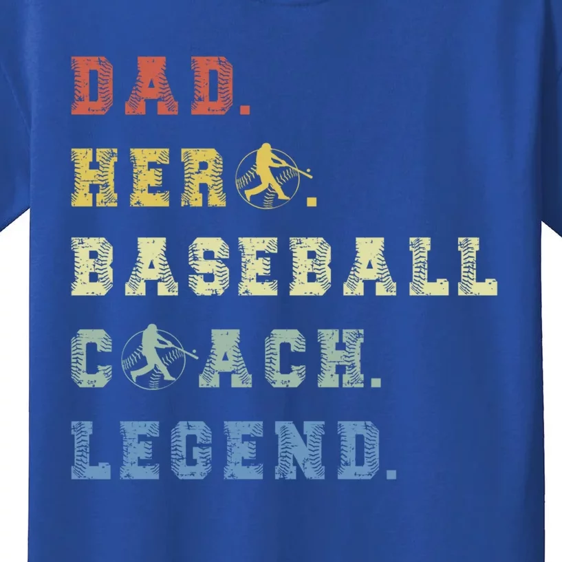 Baseball Coach Dad Gift Kids T-Shirt