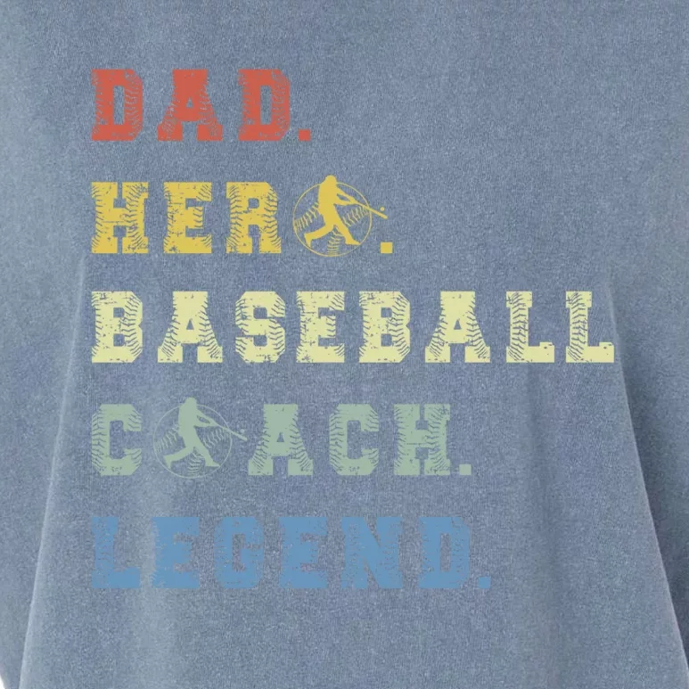 Baseball Coach Dad Gift Garment-Dyed Women's Muscle Tee