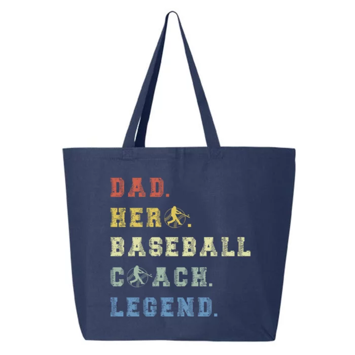 Baseball Coach Dad Gift 25L Jumbo Tote