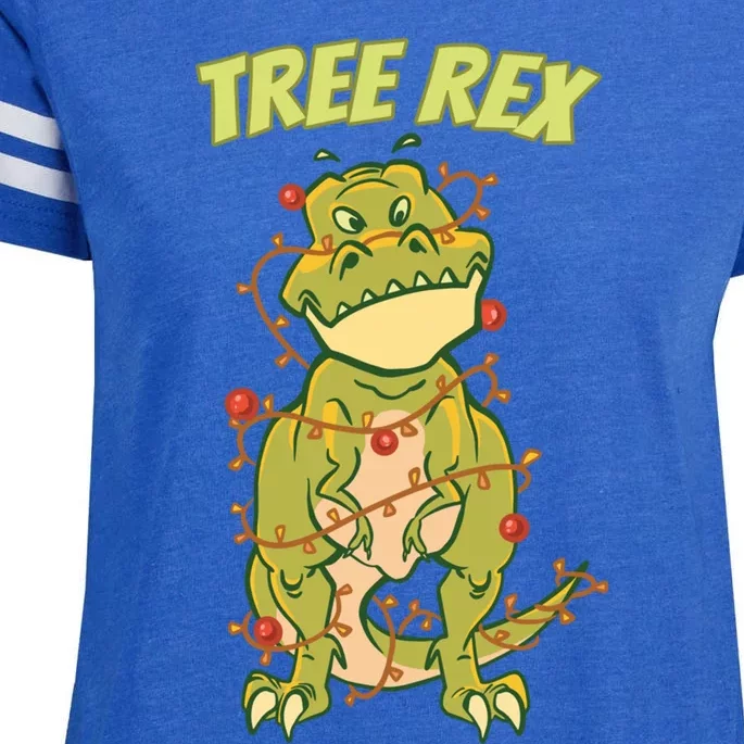 Best Christmas Designs For Dinosaur Lovers Tree Rex Trex Great Gift Enza Ladies Jersey Football T-Shirt