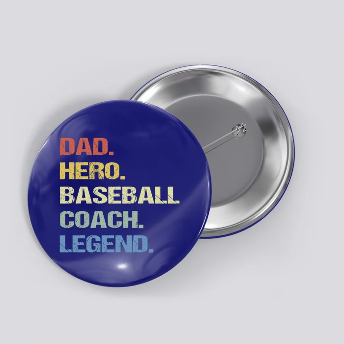 Baseball Coach Dad Cool Gift Button