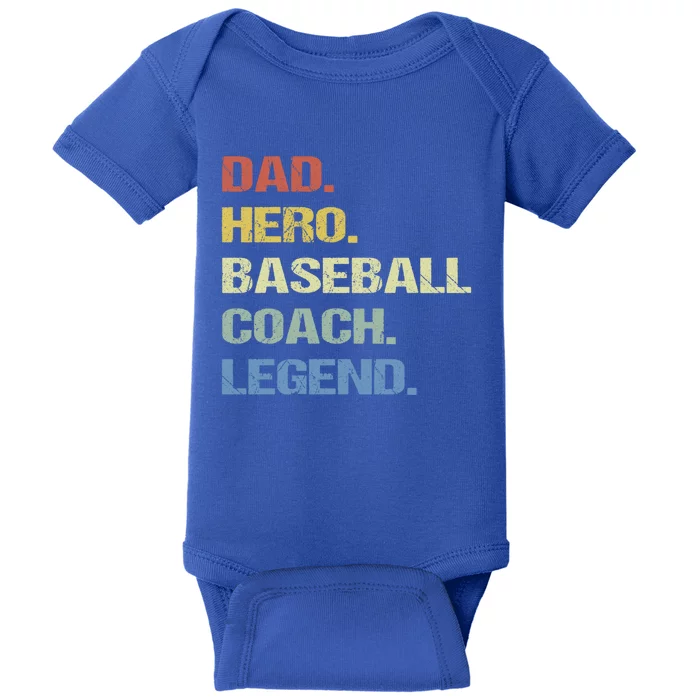 Baseball Coach Dad Cool Gift Baby Bodysuit