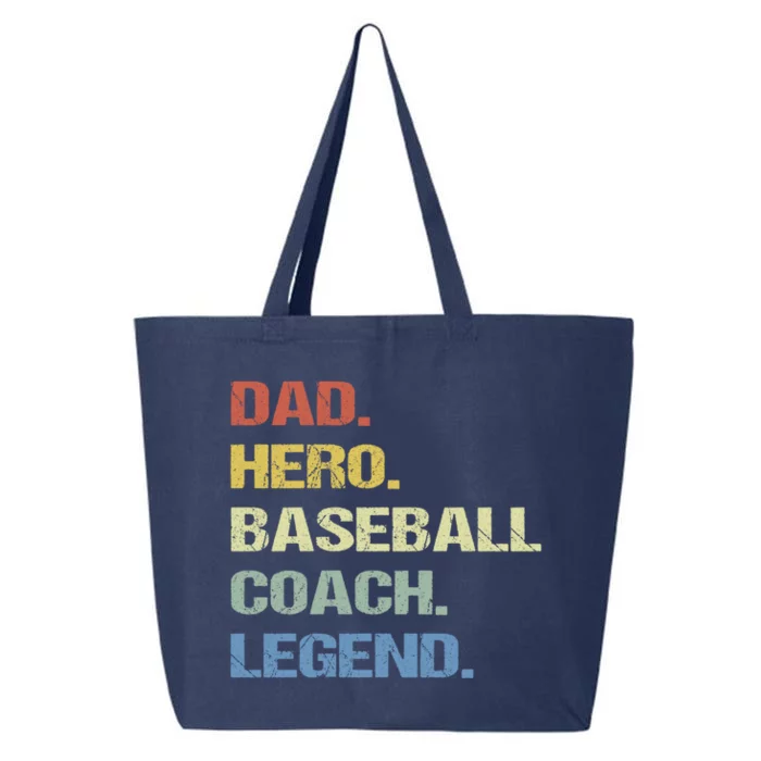 Baseball Coach Dad Cool Gift 25L Jumbo Tote