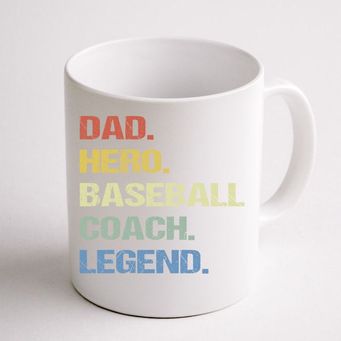 Baseball Coach Dad Cool Gift Front & Back Coffee Mug