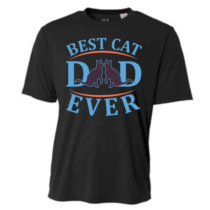 Best Cat Dad Ever Cooling Performance Crew T-Shirt