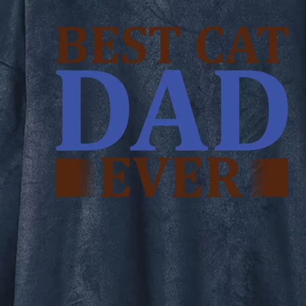 Best Cat Dad Ever Hooded Wearable Blanket