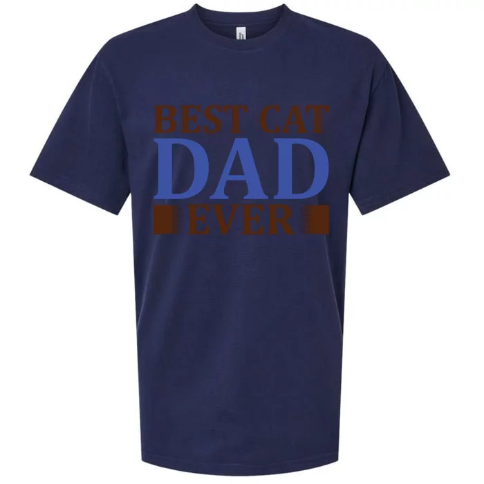 Best Cat Dad Ever Sueded Cloud Jersey T-Shirt