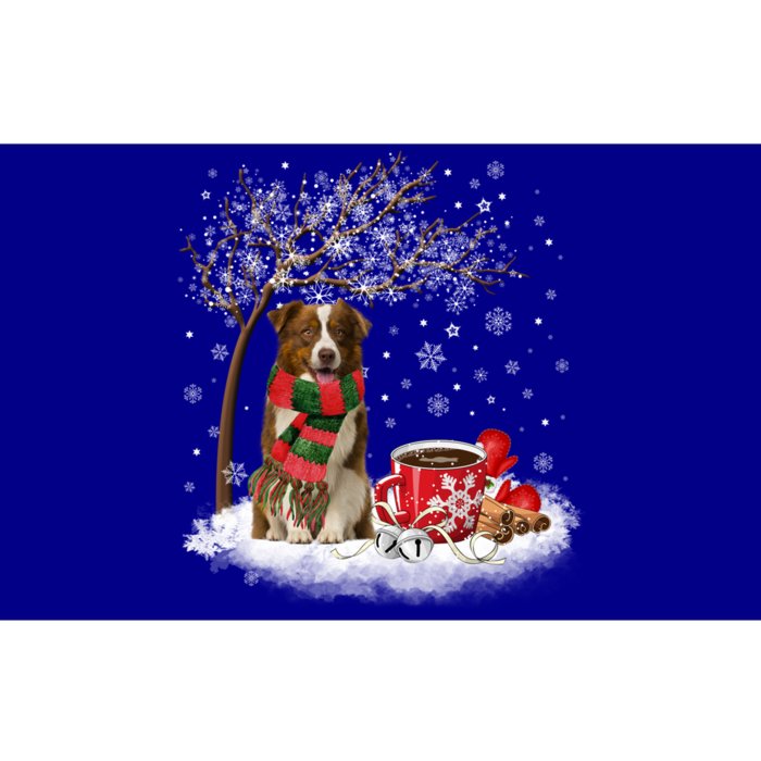 Border Collie Dog In The Snow Christmas Winter Xmas Tree Great Gift Bumper Sticker