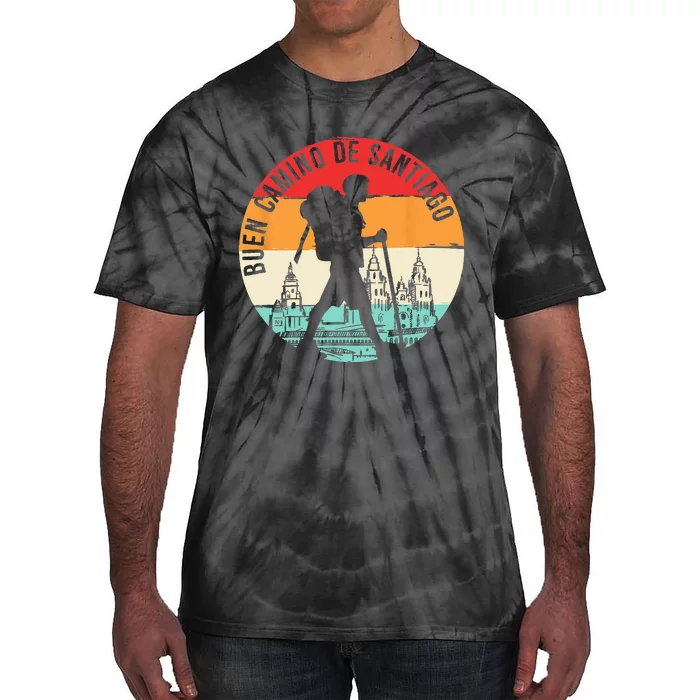 Buen Camino De Santiago De Compostela Tie-Dye T-Shirt