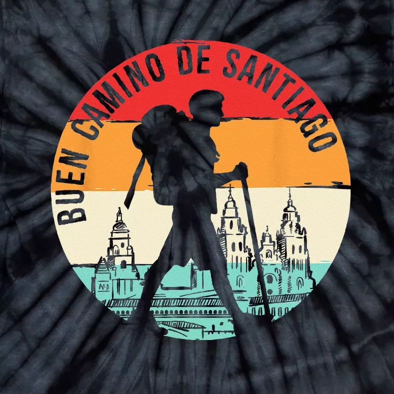 Buen Camino De Santiago De Compostela Tie-Dye T-Shirt