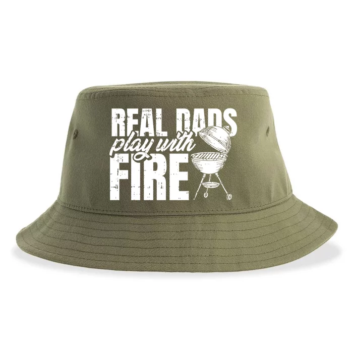 Bbq Chef Dad Fathers Day Grill Grilling Master Papa Grandpa Cute Gift Sustainable Bucket Hat