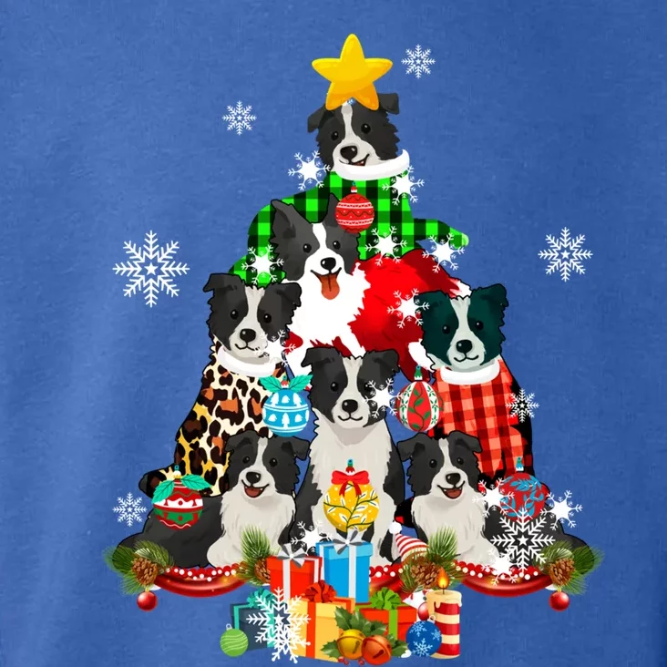 Border Collie Dog Lover Owner Christmas Tree Xmas Holiday Gift Toddler Hoodie