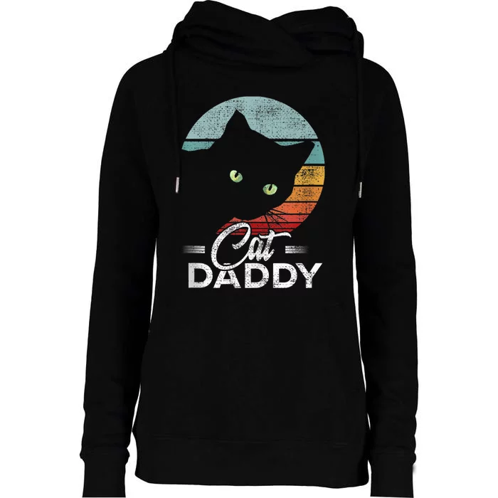 Best Cat Dad Daddy Ever Cat Lover Womens Funnel Neck Pullover Hood