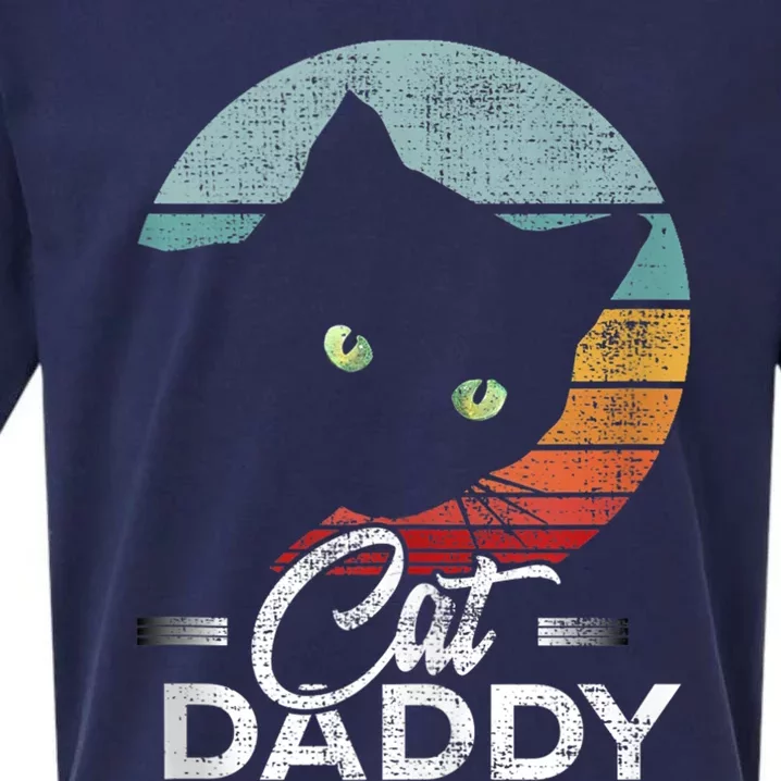 Best Cat Dad Daddy Ever Cat Lover Sueded Cloud Jersey T-Shirt