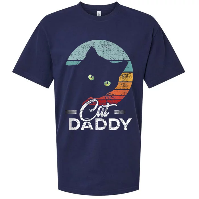 Best Cat Dad Daddy Ever Cat Lover Sueded Cloud Jersey T-Shirt