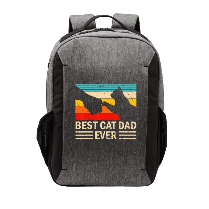 Best Cat Dad Ever Funny Vintage Cat Daddy Vector Backpack