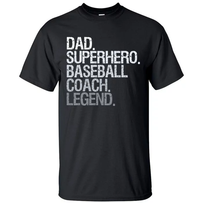 Baseball Coach Dad Tall T-Shirt