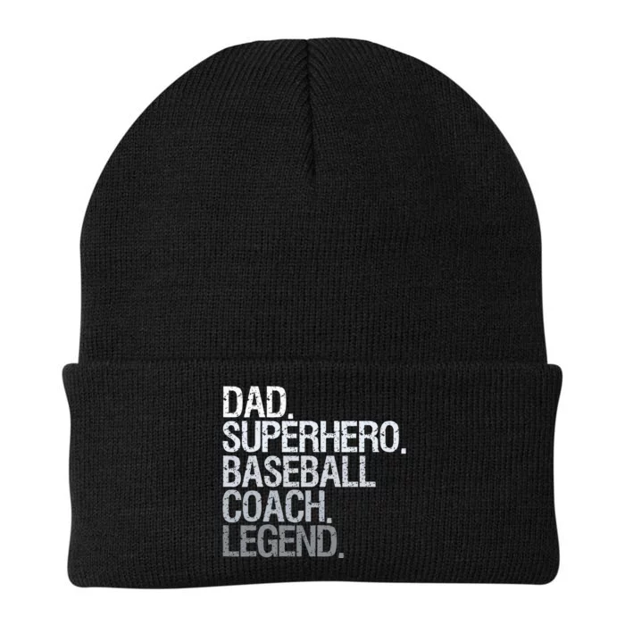 Baseball Coach Dad Knit Cap Winter Beanie