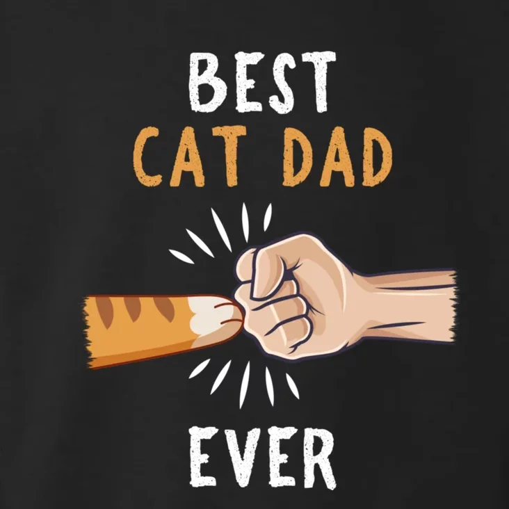 Best Cat Dad Ever Paw Fist Bump Toddler Hoodie