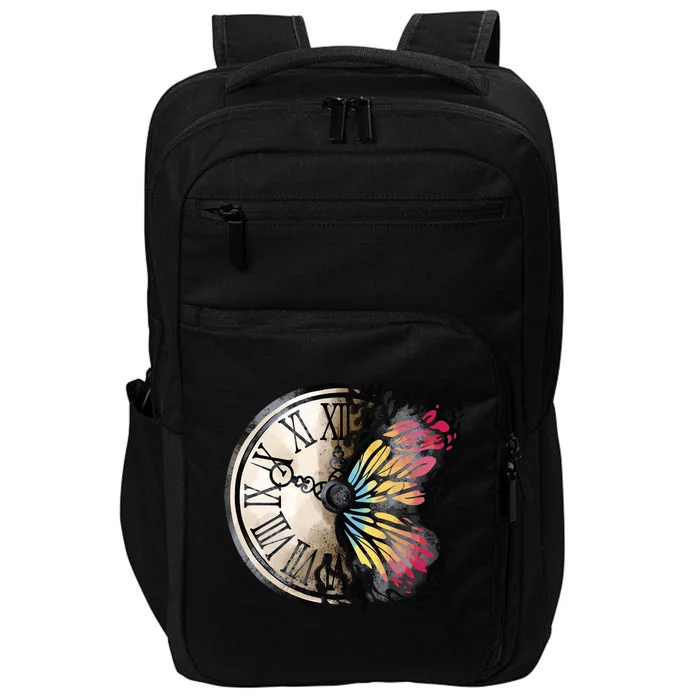 Butterfly Clock Design Impact Tech Backpack