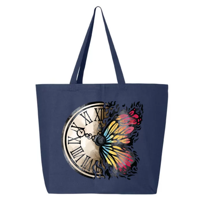 Butterfly Clock Design 25L Jumbo Tote