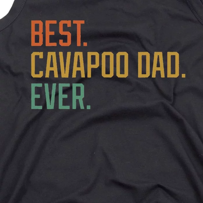 Best Cavapoo Dad Ever Dog Breed Father's Day Canine Puppy Tank Top