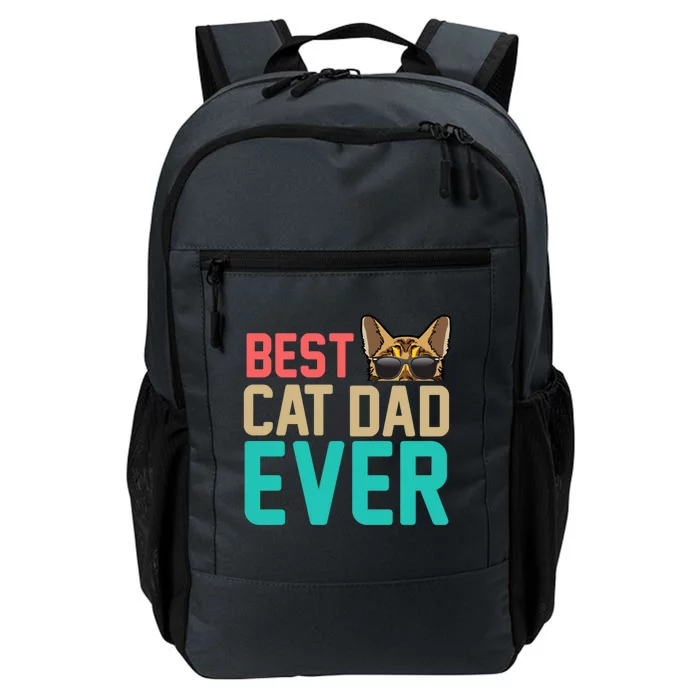 Best Cat Dad Ever Funny Bengal Cat Papa Gift Daily Commute Backpack