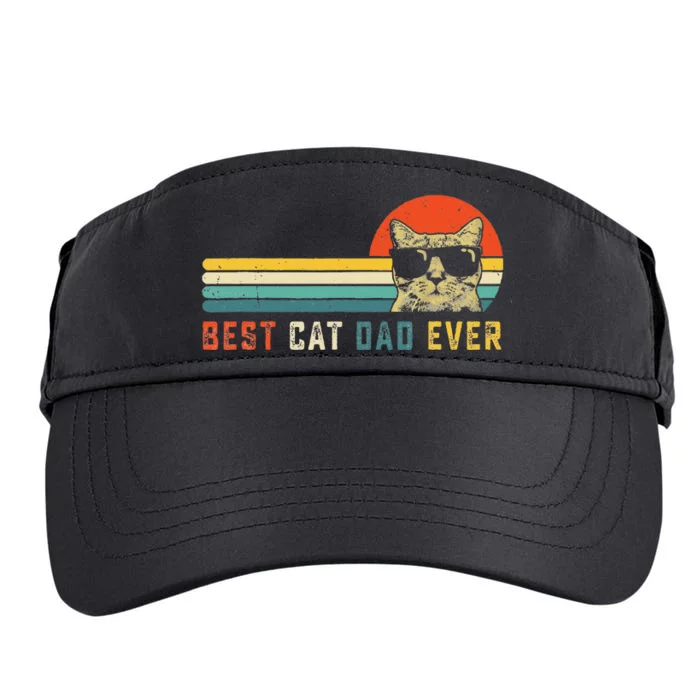 Best Cat Dad Ever FatherS Day Gift Cat Daddy Adult Drive Performance Visor