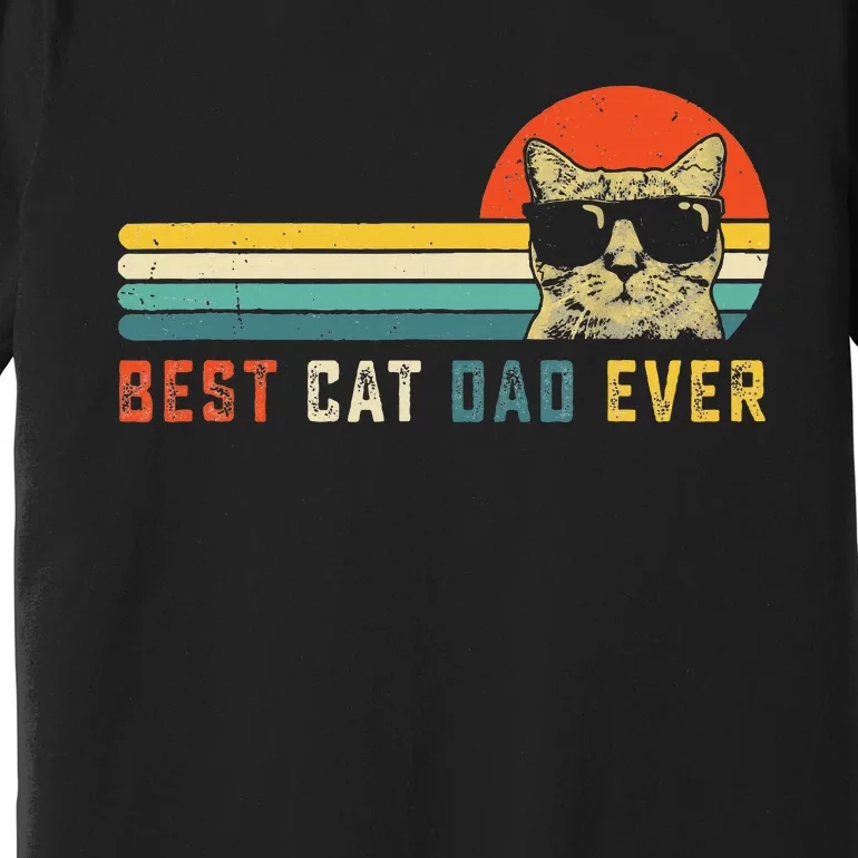 Best Cat Dad Ever FatherS Day Gift Cat Daddy Premium T-Shirt