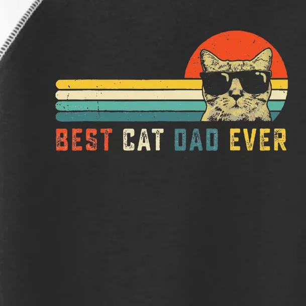 Best Cat Dad Ever FatherS Day Gift Cat Daddy Toddler Fine Jersey T-Shirt