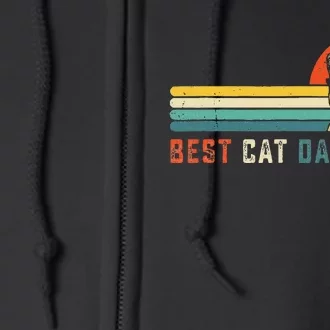 Best Cat Dad Ever FatherS Day Gift Cat Daddy Full Zip Hoodie