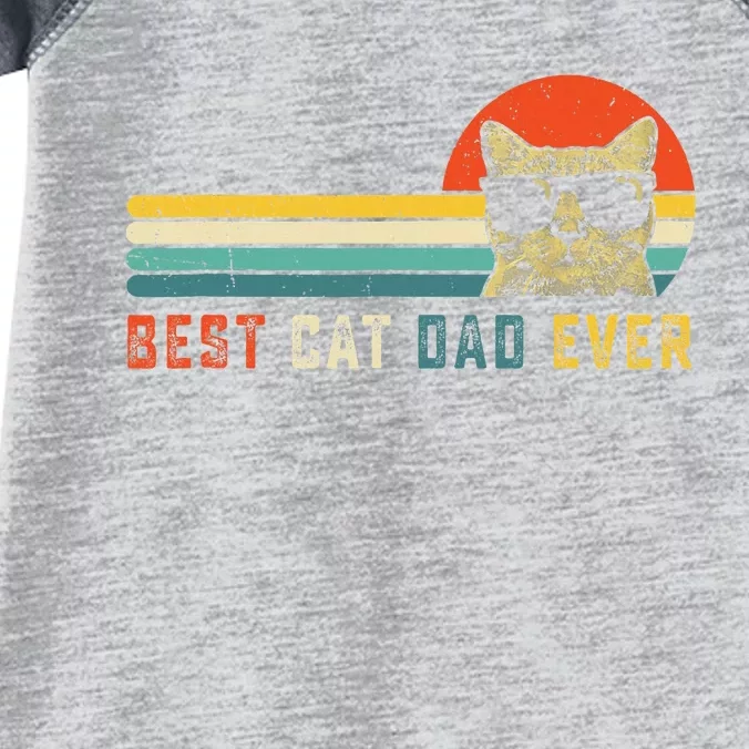 Best Cat Dad Ever FatherS Day Gift Cat Daddy Infant Baby Jersey Bodysuit