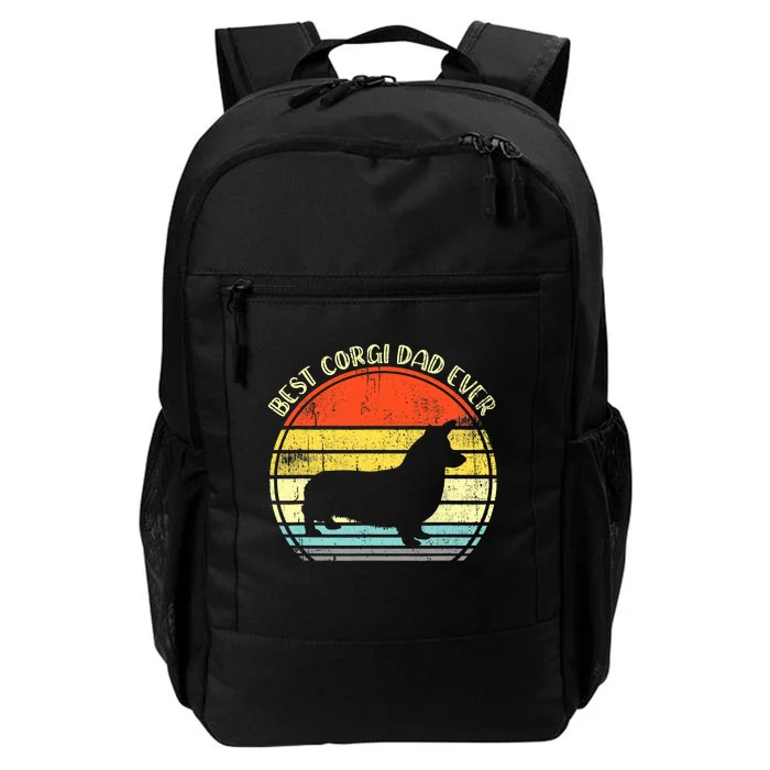 Best Corgi Dad Ever Retro Daily Commute Backpack