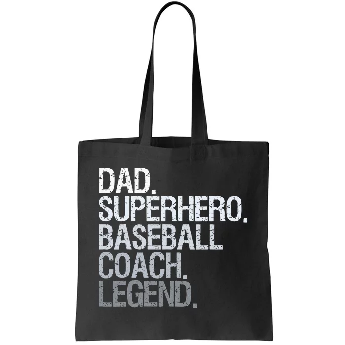 Baseball Coach Dad Tote Bag