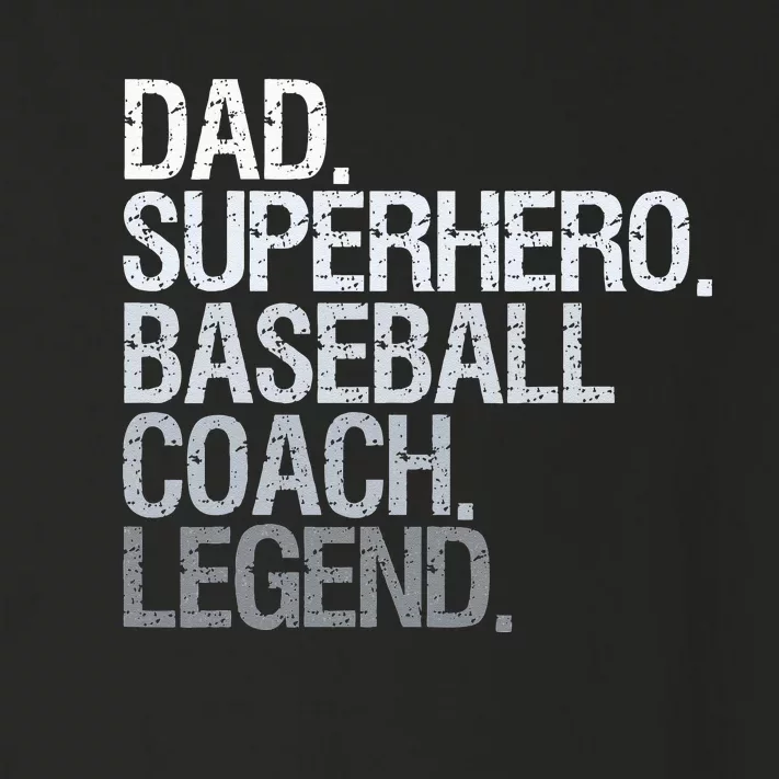 Baseball Coach Dad Toddler Long Sleeve Shirt