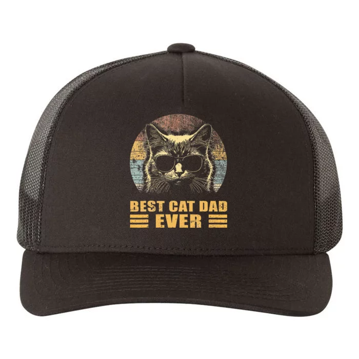 Best Cat Dad Ever FatherS Day Yupoong Adult 5-Panel Trucker Hat