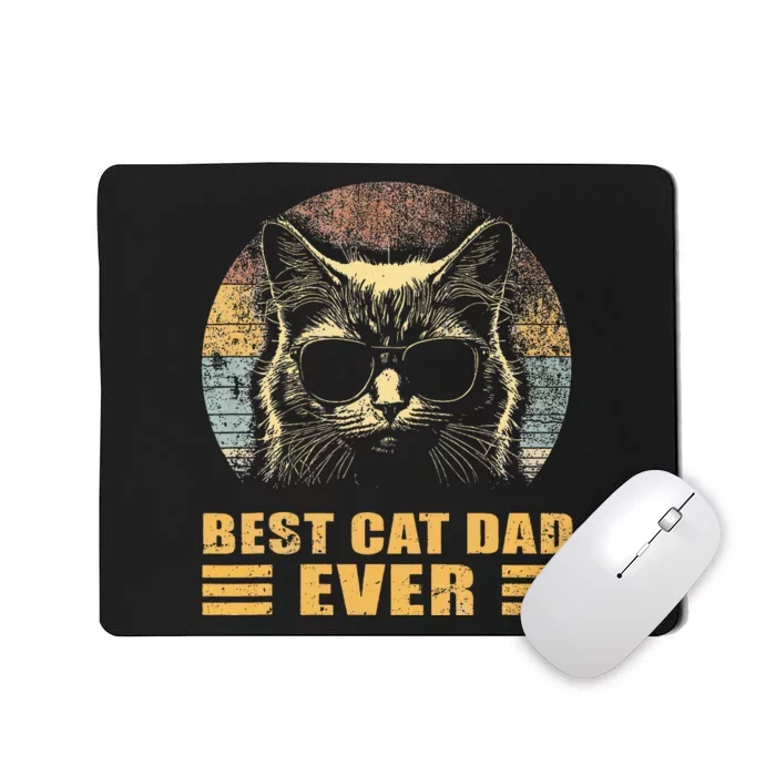 Best Cat Dad Ever FatherS Day Mousepad