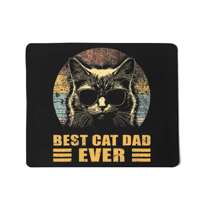 Best Cat Dad Ever FatherS Day Mousepad