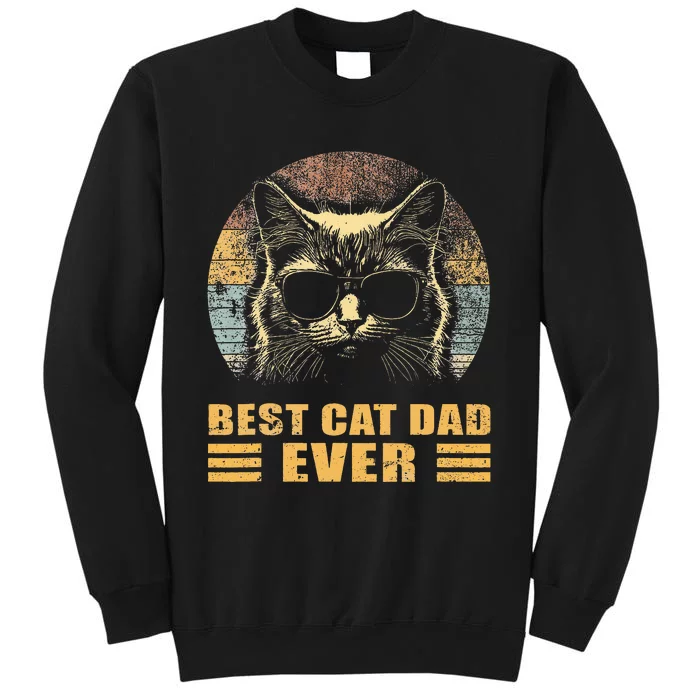 Best Cat Dad Ever FatherS Day Tall Sweatshirt