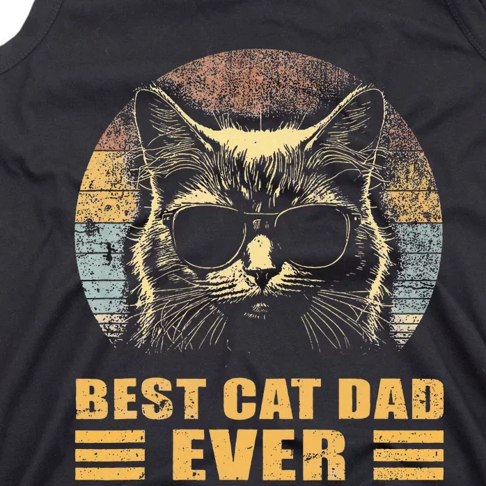 Best Cat Dad Ever FatherS Day Tank Top