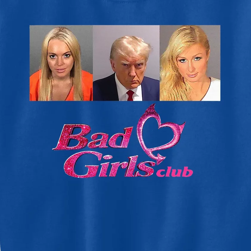 Bad Club Donald Trump Mug Shot Kids Sweatshirt