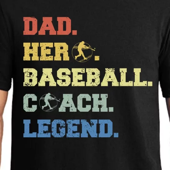 Baseball Coach Dad Gift Pajama Set