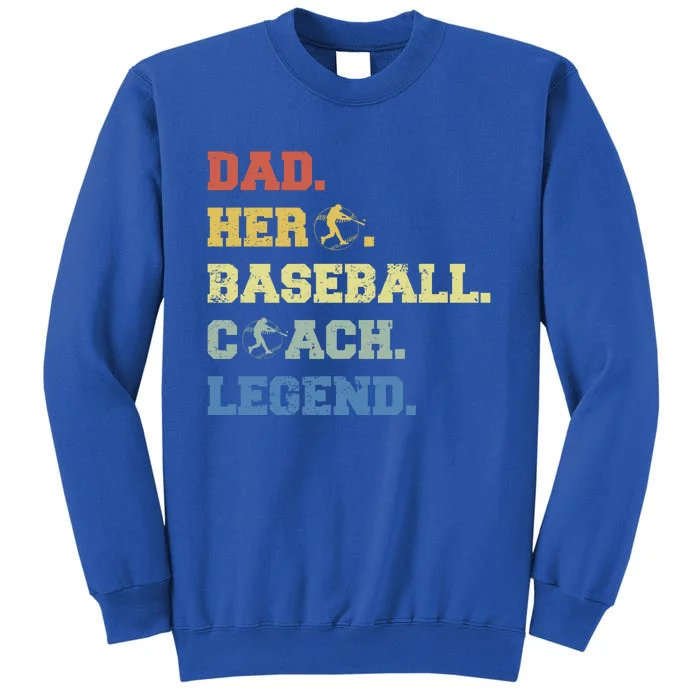 Baseball Coach Dad Gift Tall Sweatshirt