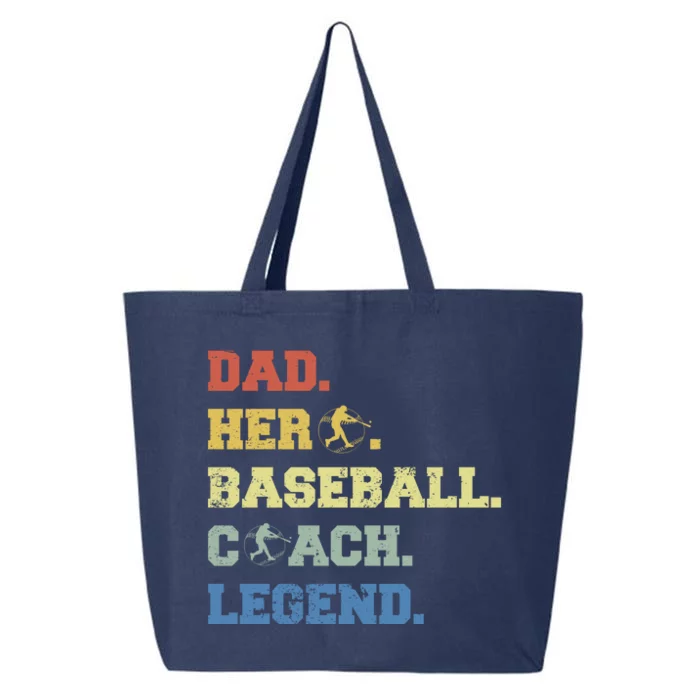 Baseball Coach Dad Gift 25L Jumbo Tote