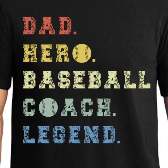 Baseball Coach Dad Gift Pajama Set