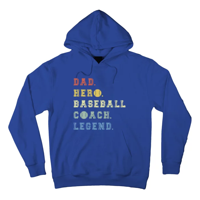 Baseball Coach Dad Gift Hoodie