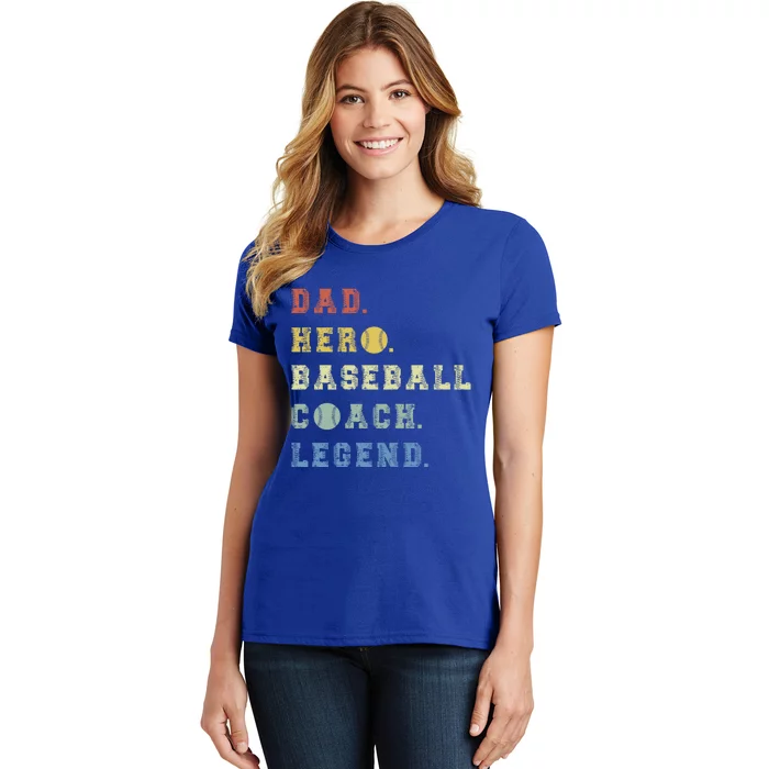 Baseball Coach Dad Gift Women's T-Shirt