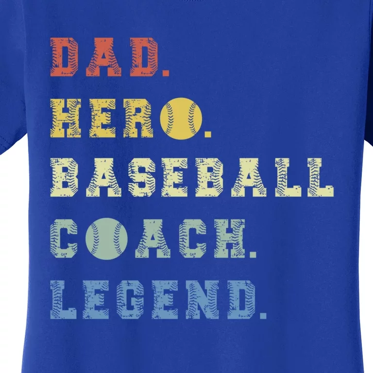 Baseball Coach Dad Gift Women's T-Shirt