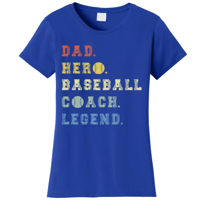 Baseball Coach Dad Gift Women's T-Shirt