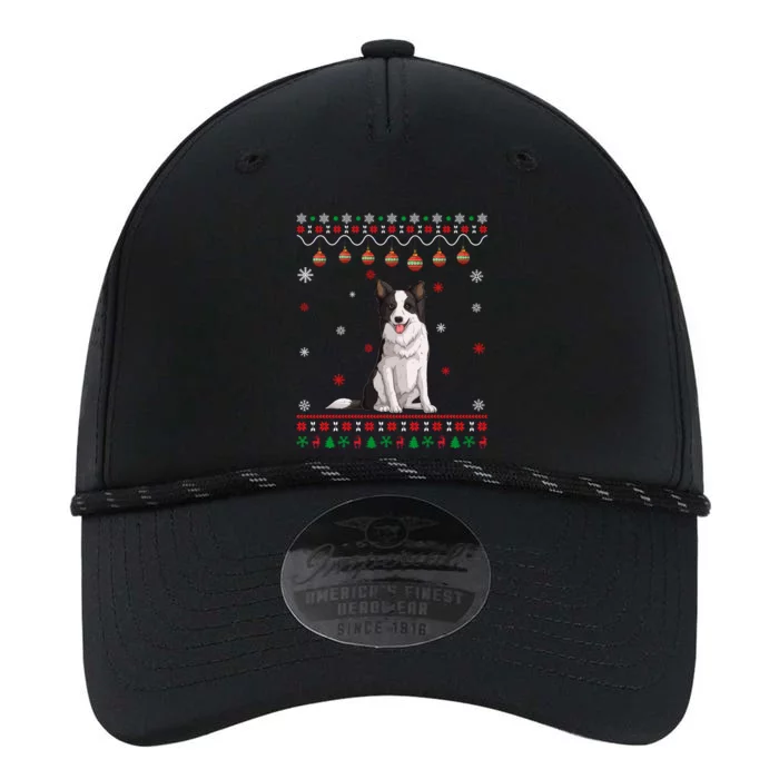 Border Collie Dog Ugly Xmas Design Matching Ugly Christmas Gift Performance The Dyno Cap